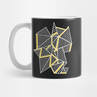 Abstract Lines Repeat with Yellow Mug